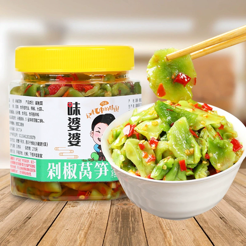 Chopped pepper, lettuce, vegetables, instant pickles, pickles, pickles, pickled bottles, spicy fresh, 280g*1 bottle 280 g