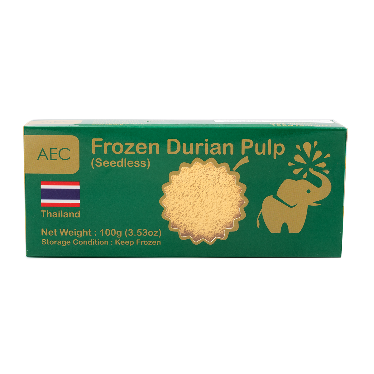 AEC Frozen Monthong Durian Pulp AAA Grade 3.53 oz