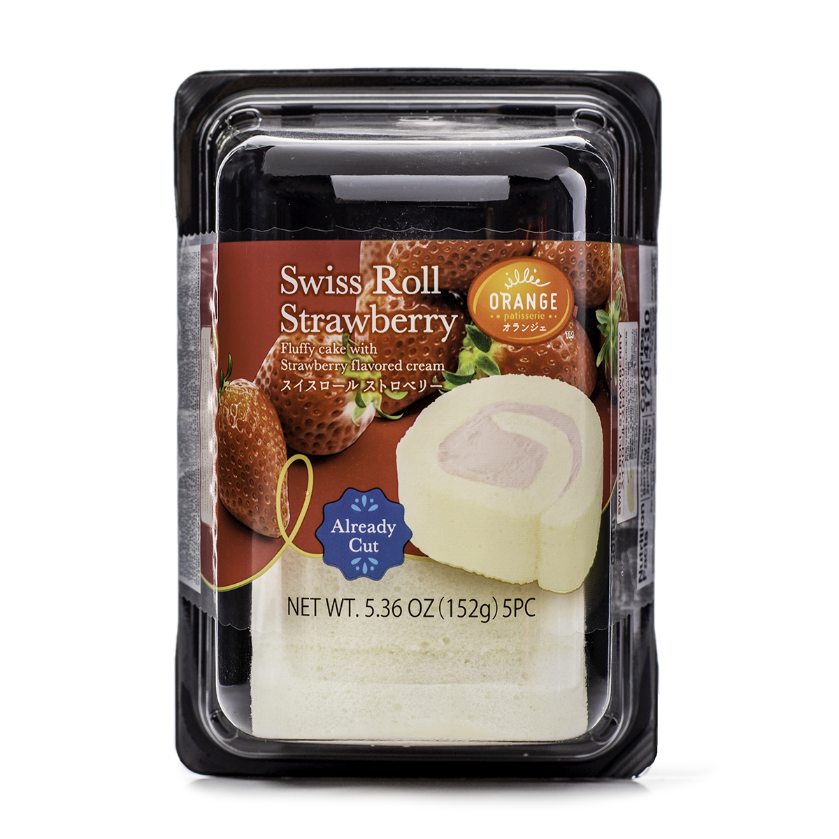 Orange Swiss Roll Strawberry 5.36 oz