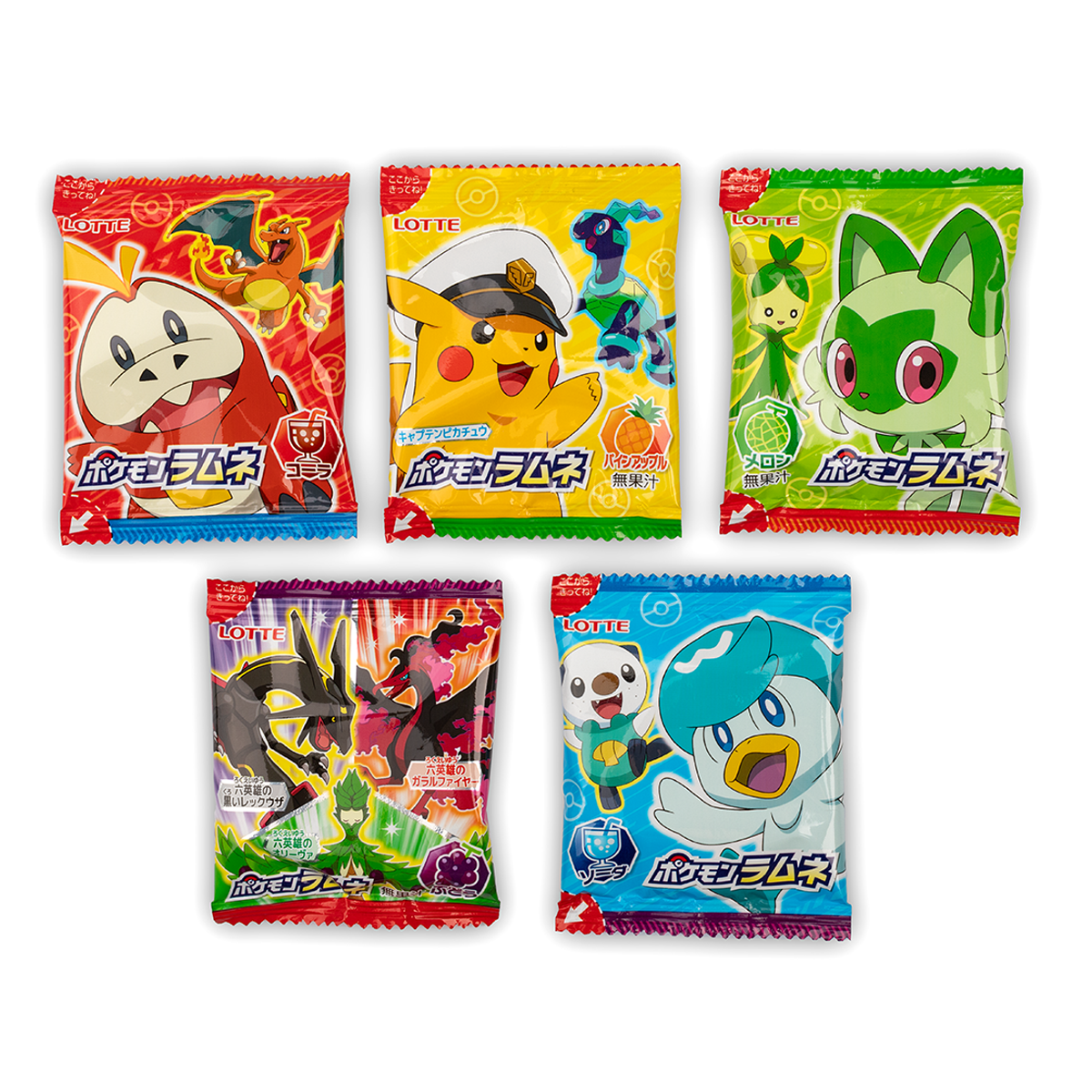 Lotte JP Pokemon Ramune Candy 5pack 68 g