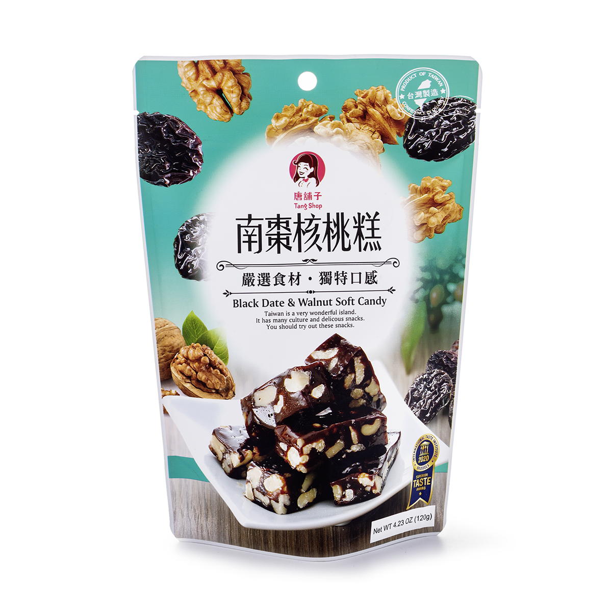 Tang Shop Black Date and Walnut Soft Nougat Candy 120 g