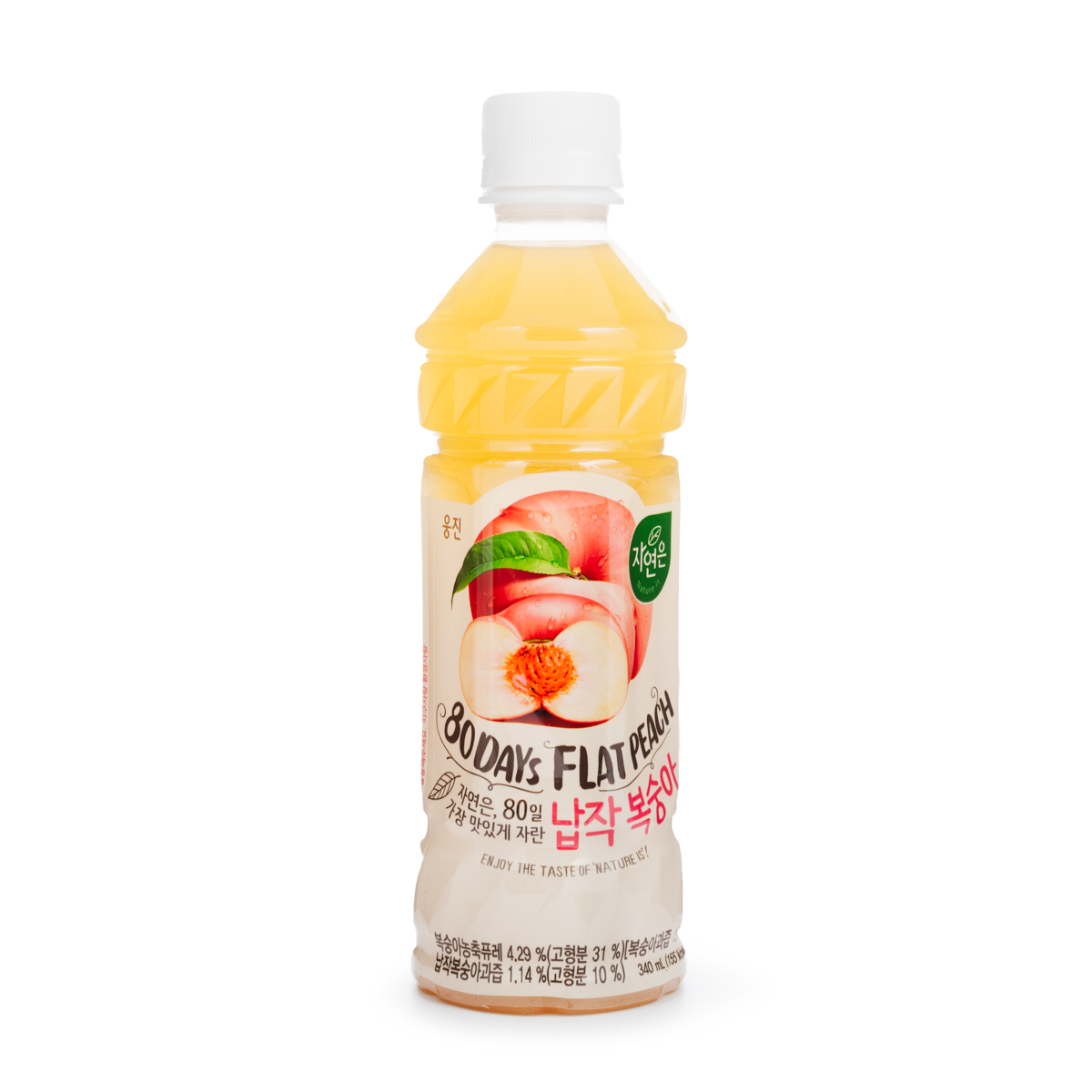 Woongjin Nature Flat Peach 340 ml