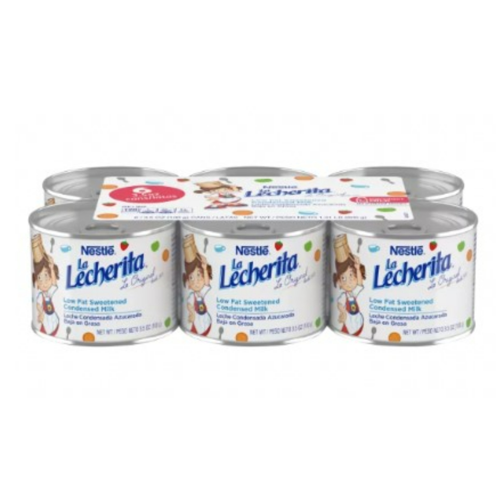 Nestle La Lecherita Lowfat Sweetened Condensed Milk 3.5 oz*6 cans